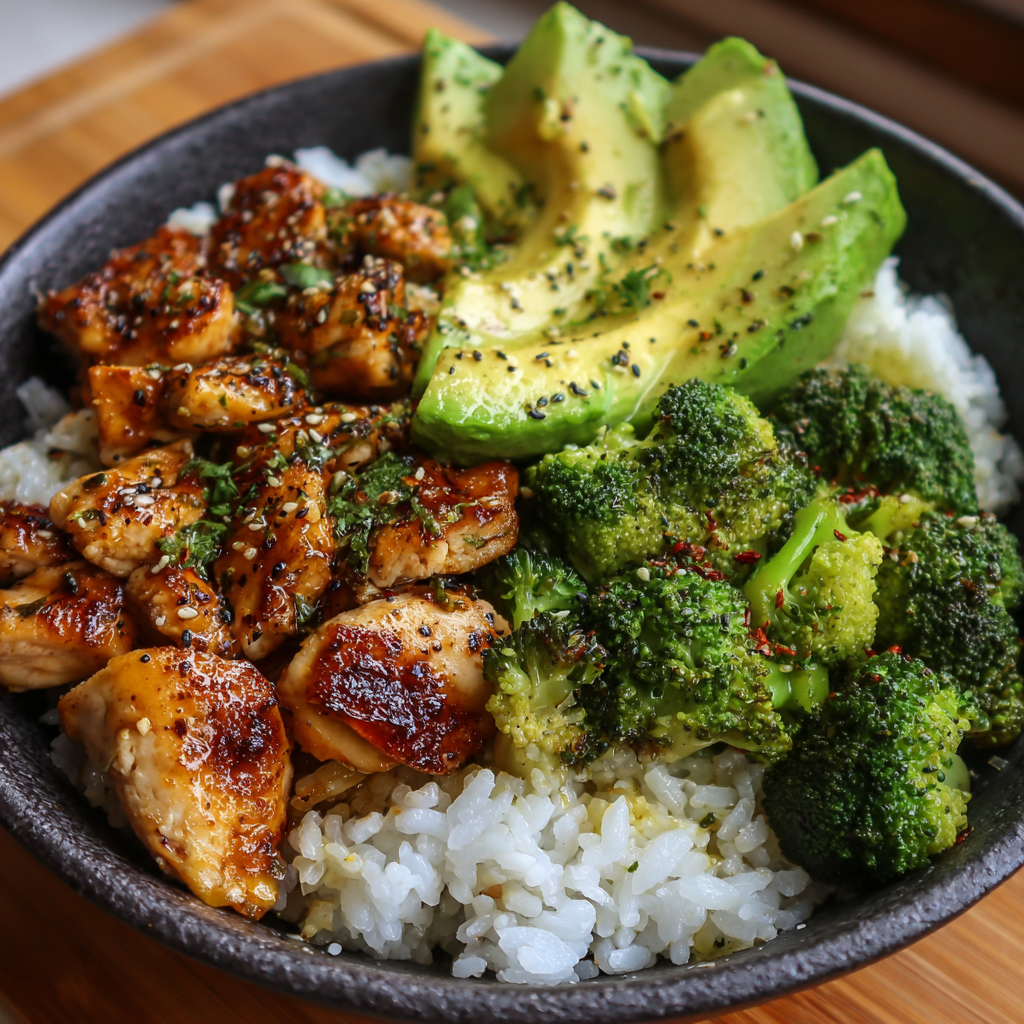 All Recipes 21 Chicken Rice Bowl with Avocado and Broccoli