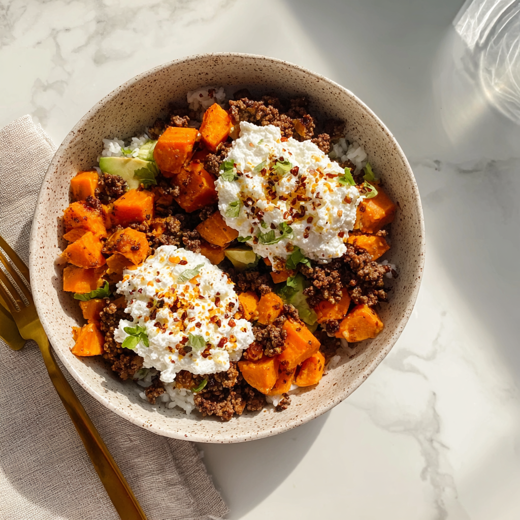 High Protein Beef and Sweet Potato Bowls 5 High Protein Beef and Sweet Potato Bowls