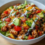 High Protein Taco Bowl: 30g+ Muscle Fuel 4 High Protein Taco Bowl