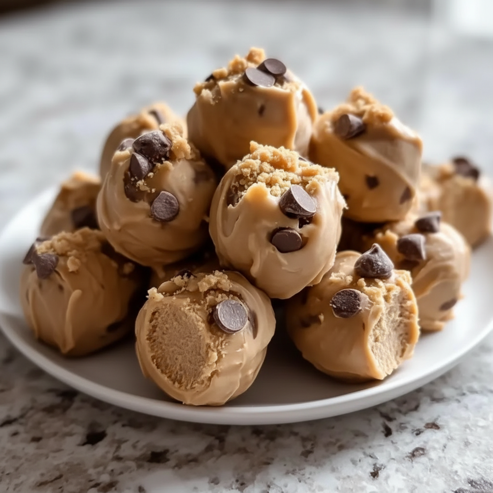 Frozen peanut butter bites