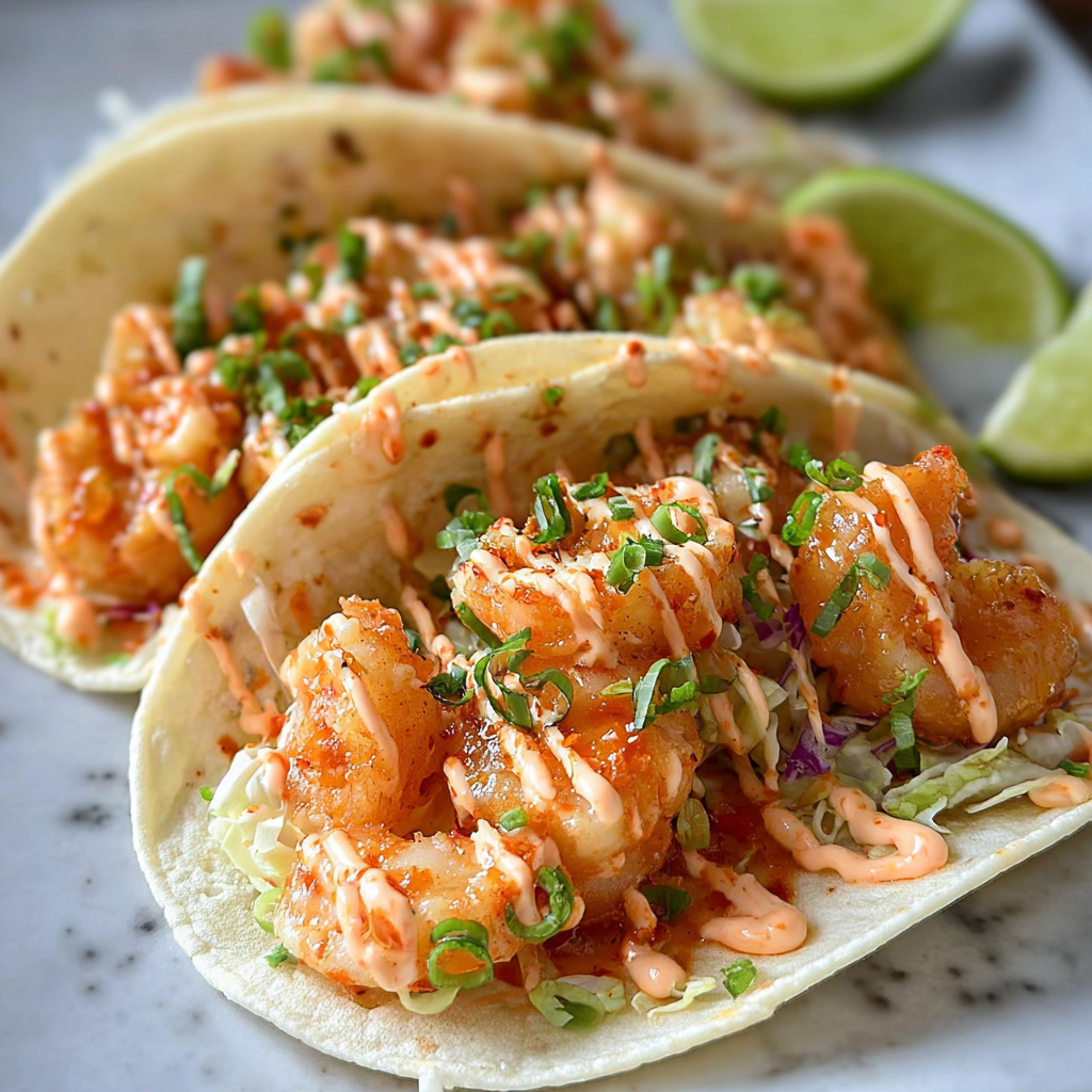 Bang Bang Shrimp Tacos Recipe: High-Protein Delight 5 image 1777728727141