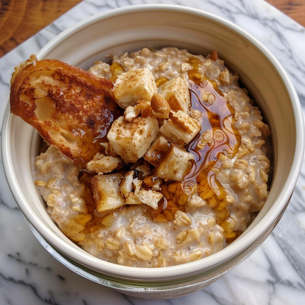 French Toast Overnight Oats Recipe for a High-Protein Boost