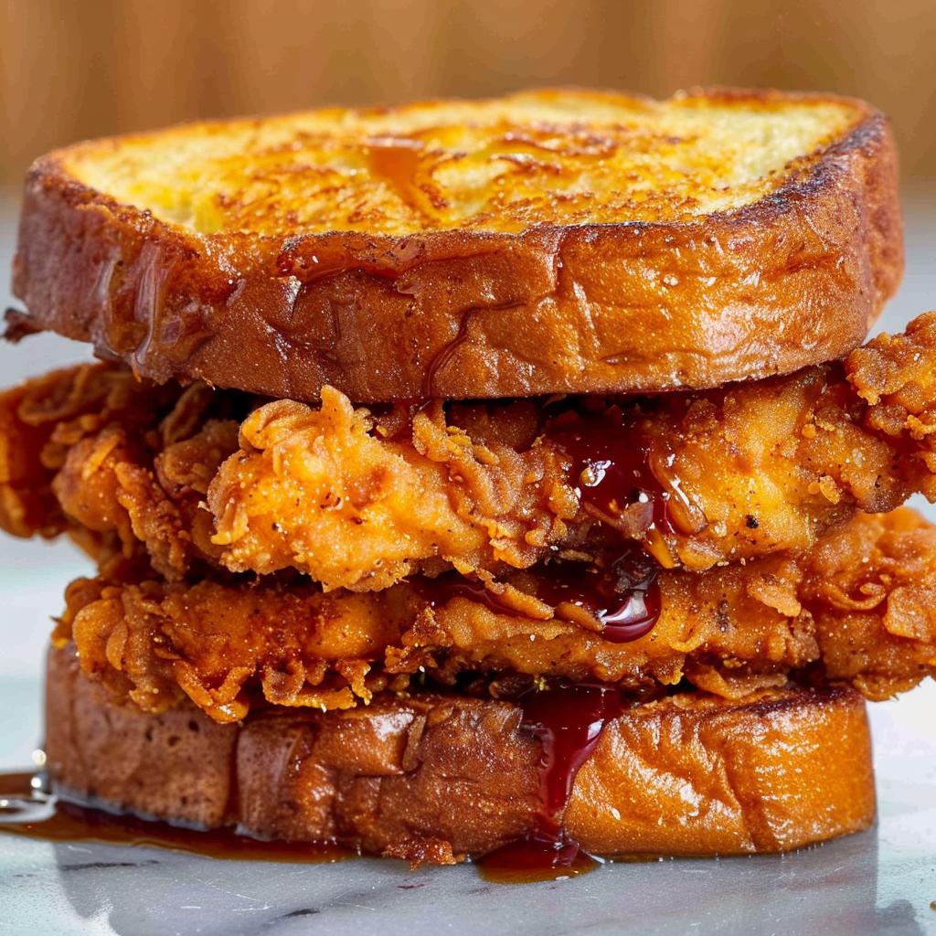 French Toast Fried Chicken Sandwich: A Protein Powerhouse 5 image 1777744197488