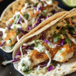 Fish Tacos with Cilantro Lime Slaw: A Flavorful Delight 6 Fish Tacos with Cilantro Lime Slaw: A Flavorful Delight