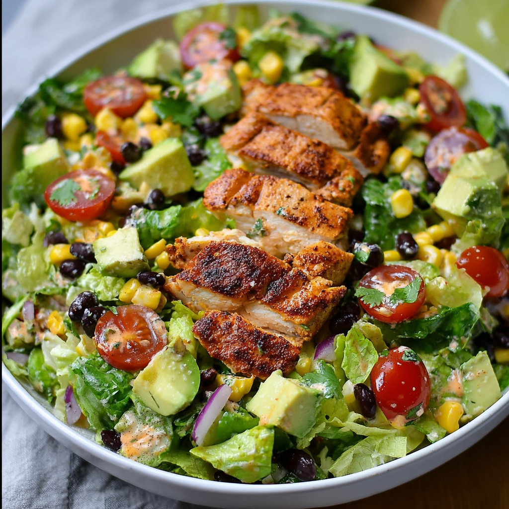 High Protein Chipotle Lime Chicken Salad 5 Chipotle Lime Chicken Salad