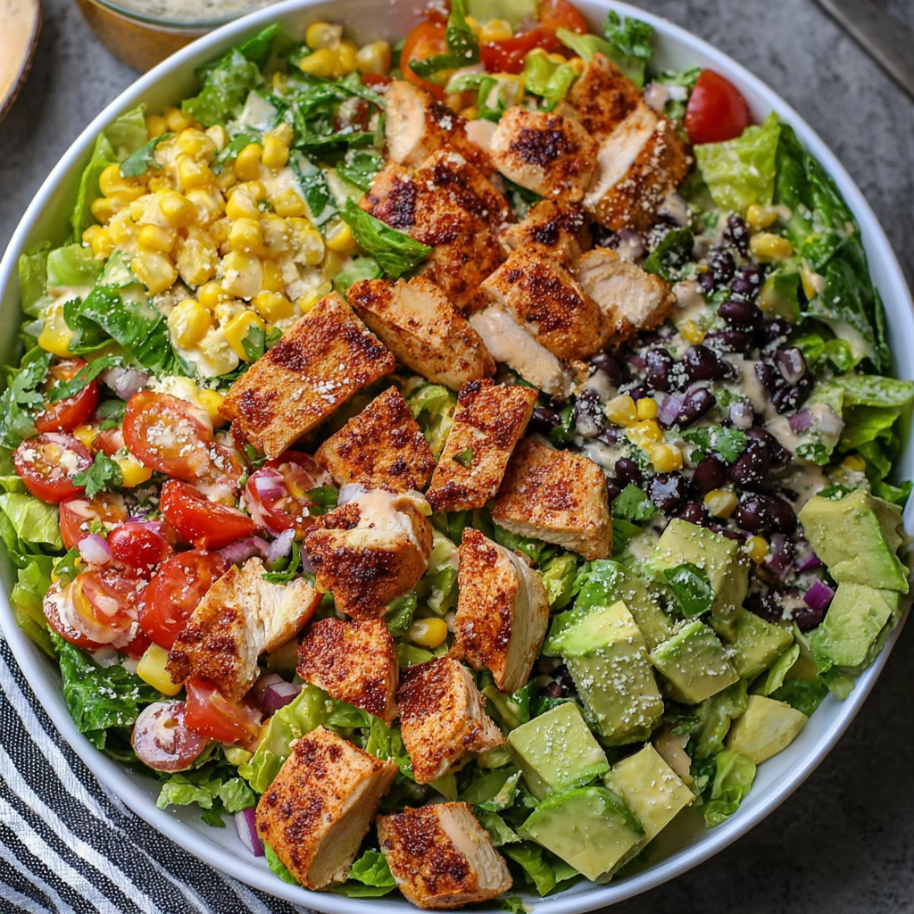 High Protein Chipotle Lime Chicken Salad