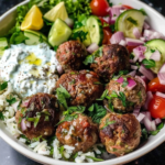 Greek Lamb Meatball Bowls: High Protein Meal 6 Greek Lamb Meatball Bowls: High Protein Meal