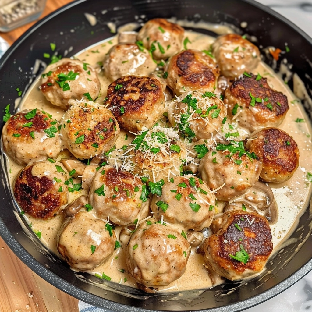 Home Page 6 Mushroom Chicken Meatballs Recipe for Protein Gains