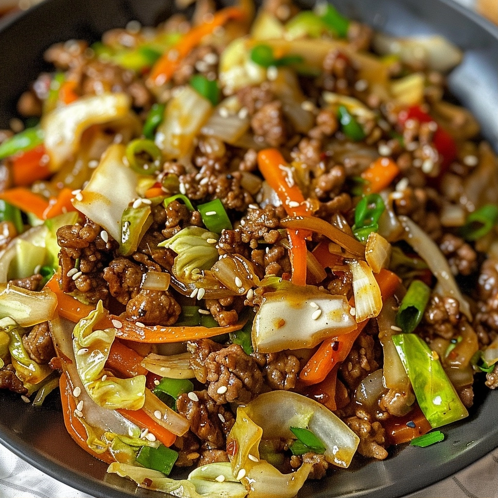 All Recipes 8 Chinese Ground Beef and Cabbage Stir Fry