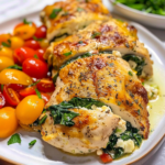Protein Packed Cottage Cheese Stuffed Chicken