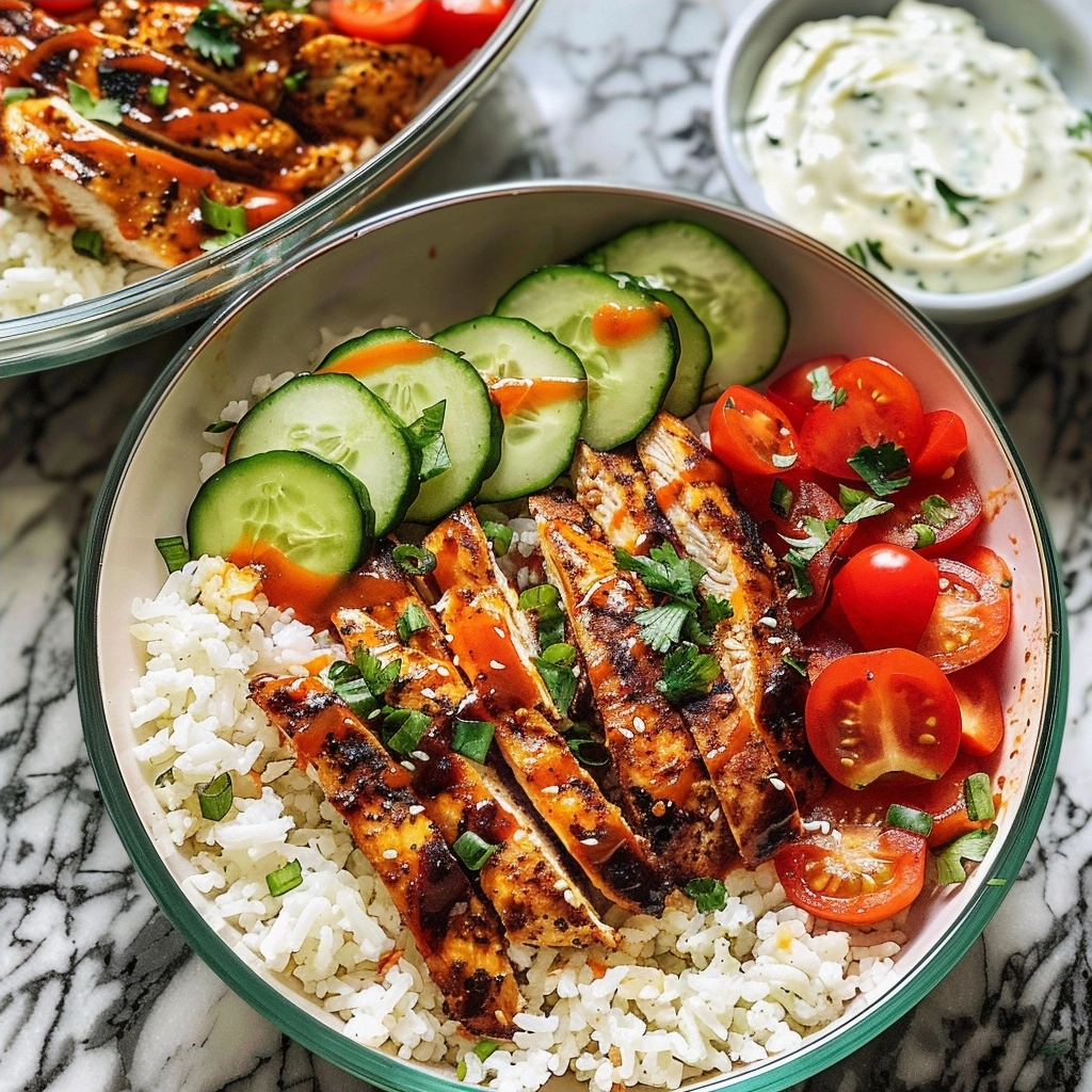 Buffalo Chicken Bowls with Cauliflower Garlic Rice 4 image 1784974115387