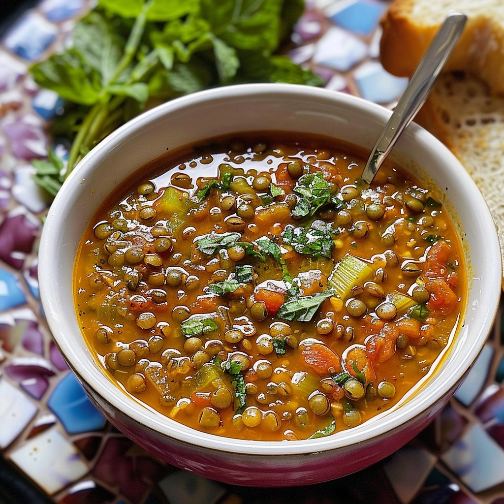 Greek Lentil Soup (Fakes Soupa) for High Protein