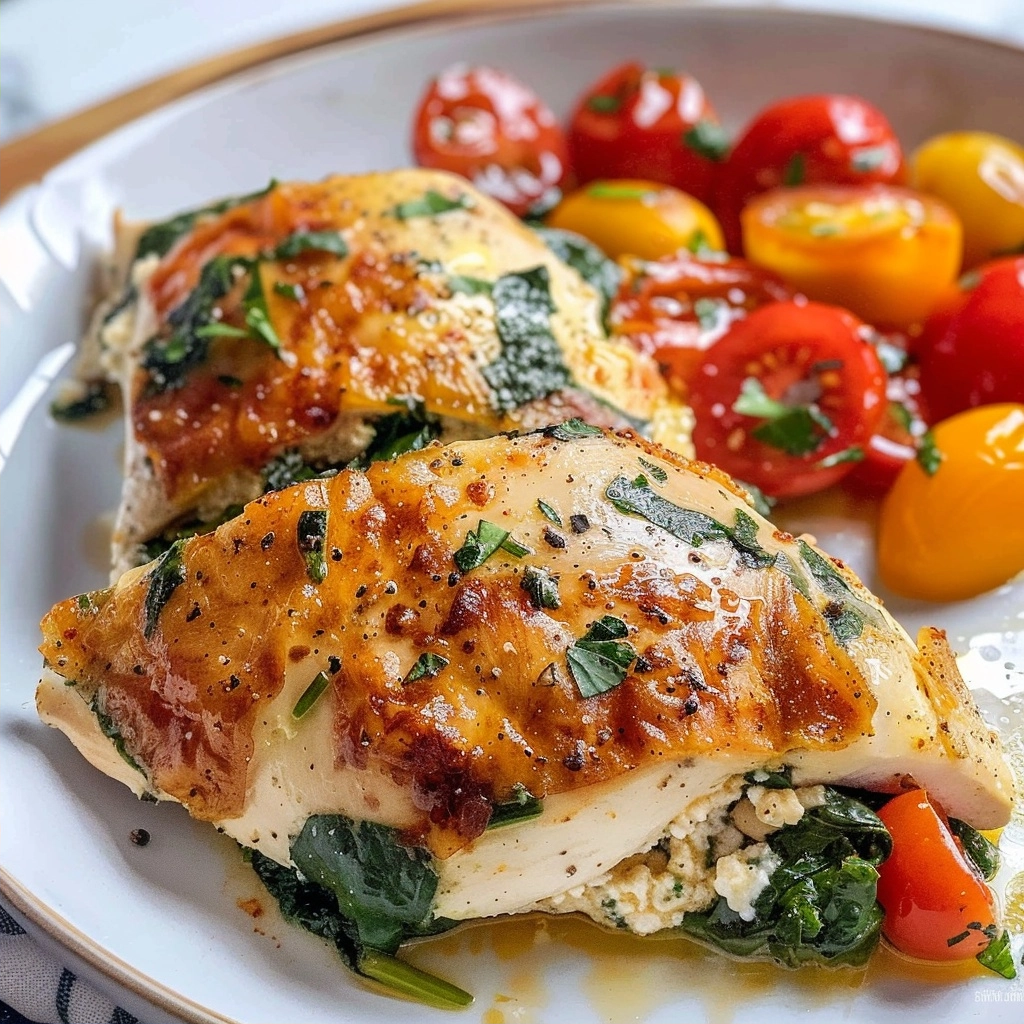 Protein Packed Cottage Cheese Stuffed Chicken