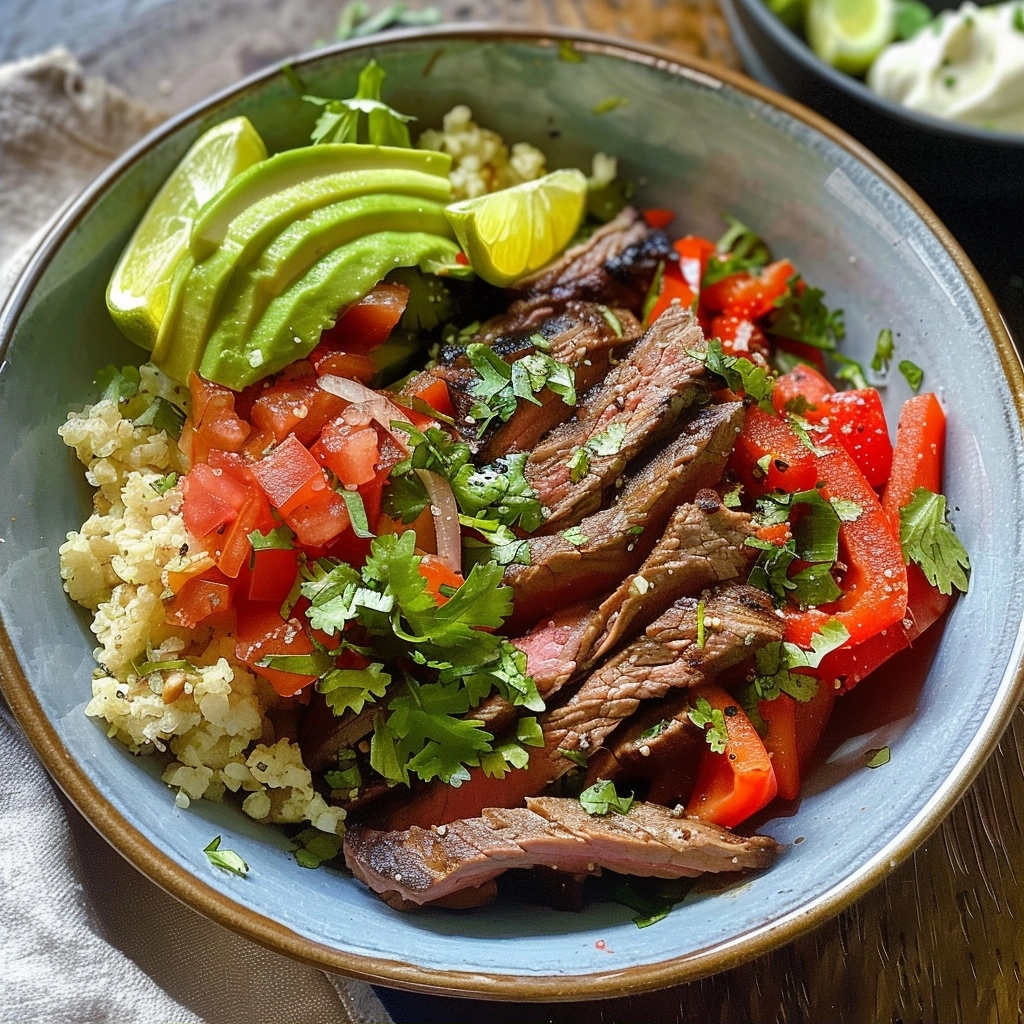 Steak Fajita Bowl Recipe for High-Protein Gains 4 image 1785407254642