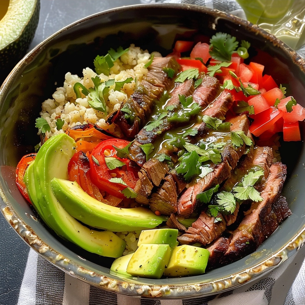 Steak Fajita Bowl Recipe for High-Protein Gains 5 image 1785407260515
